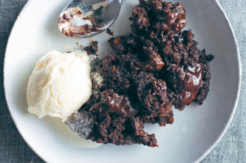 Slow Cooker Gooey Chocolate And Hazelnut Pudding