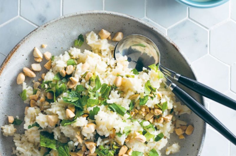 Slow Cooker Herb Pilaff With Roasted Almonds