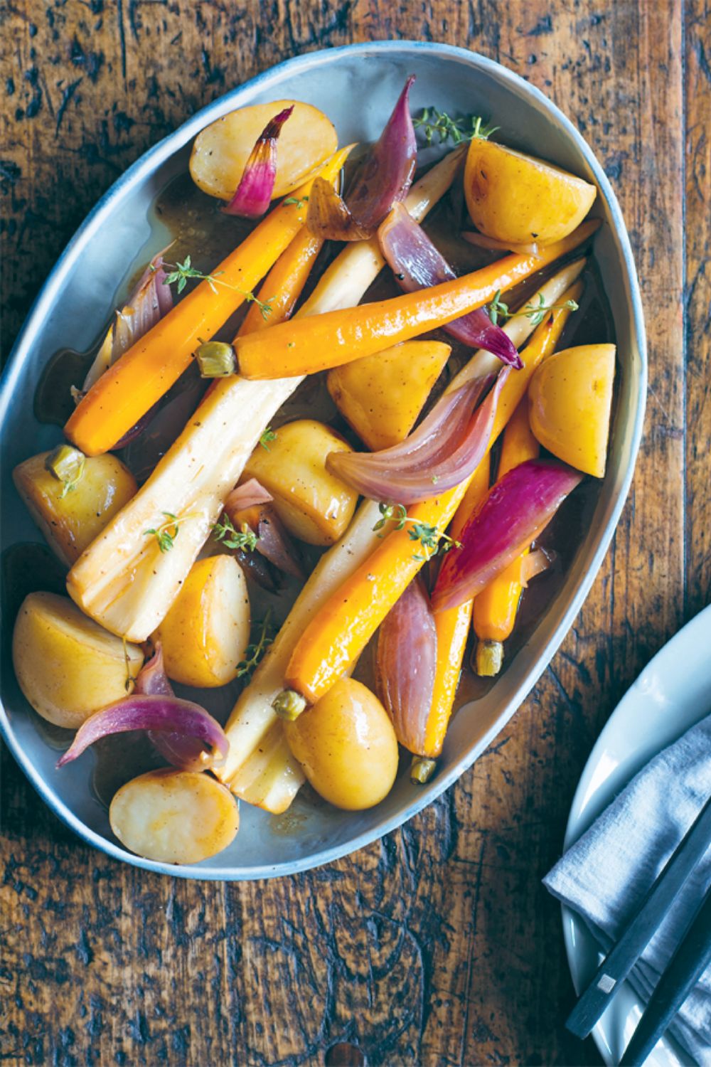 Slow Cooker Honey-glazed Roasted Vegetables