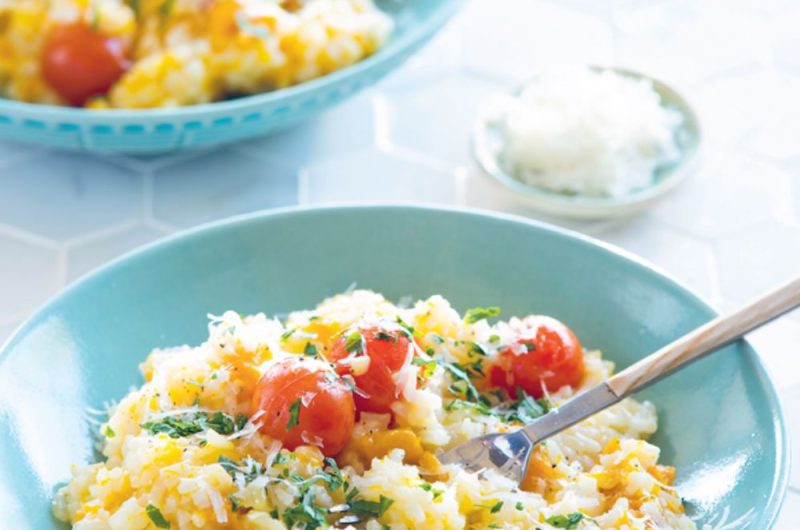 Slow Cooker Pumpkin And Cherry Tomato Risotto