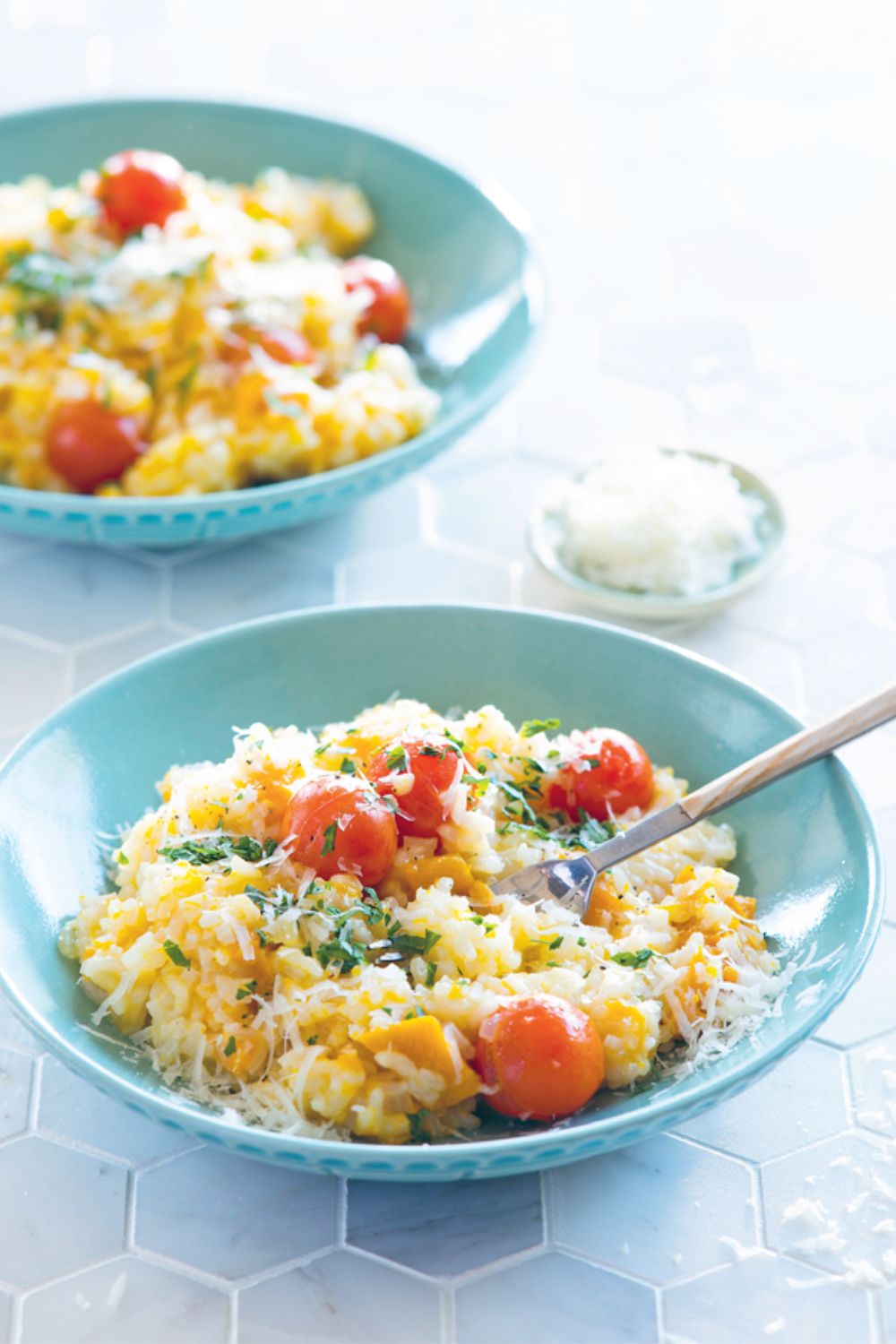 Slow Cooker Pumpkin And Cherry Tomato Risotto