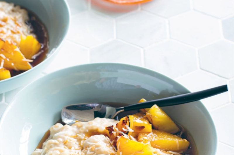 Slow Cooker Sago Pudding With Caramelised Pineapple