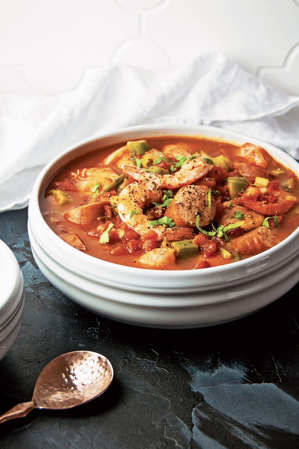 Slow Cooker Sausage And Shrimp Cajun Stew