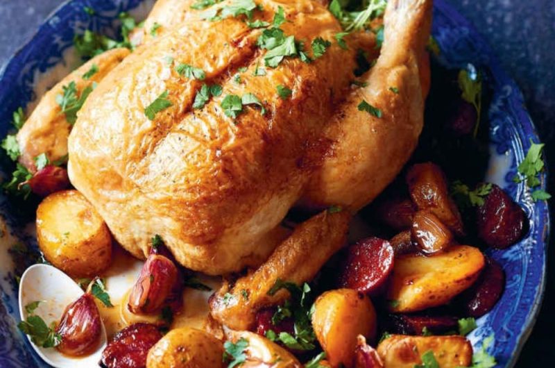 Slow Cooker One-Pot Chicken With Chorizo & New Potatoes