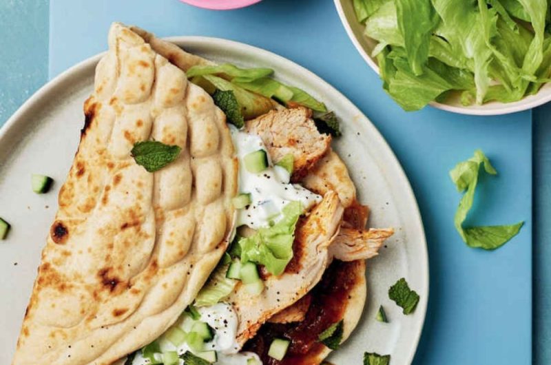 Slow Cooker Tandoori Chicken Wraps