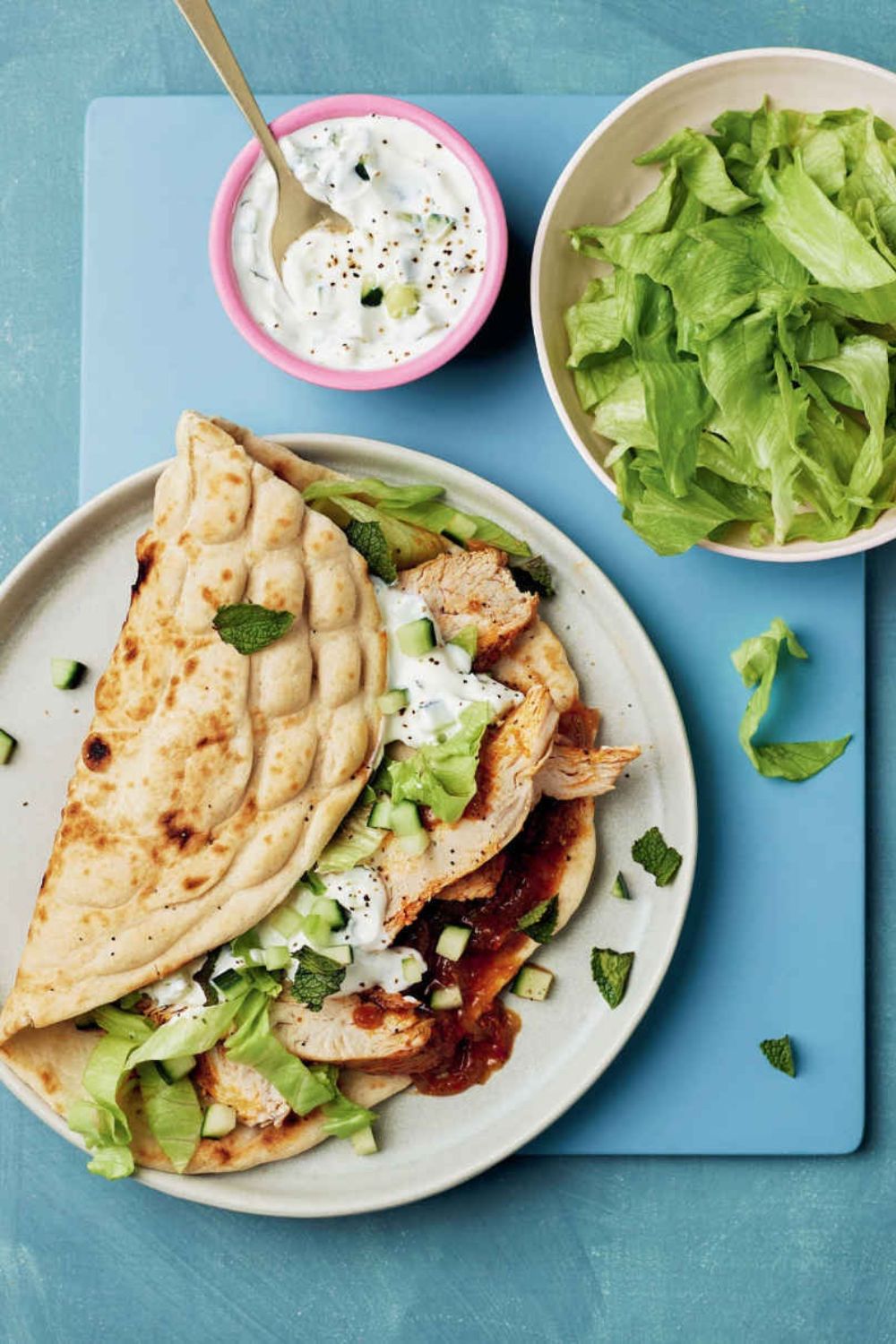 Slow Cooker Tandoori Chicken Wraps