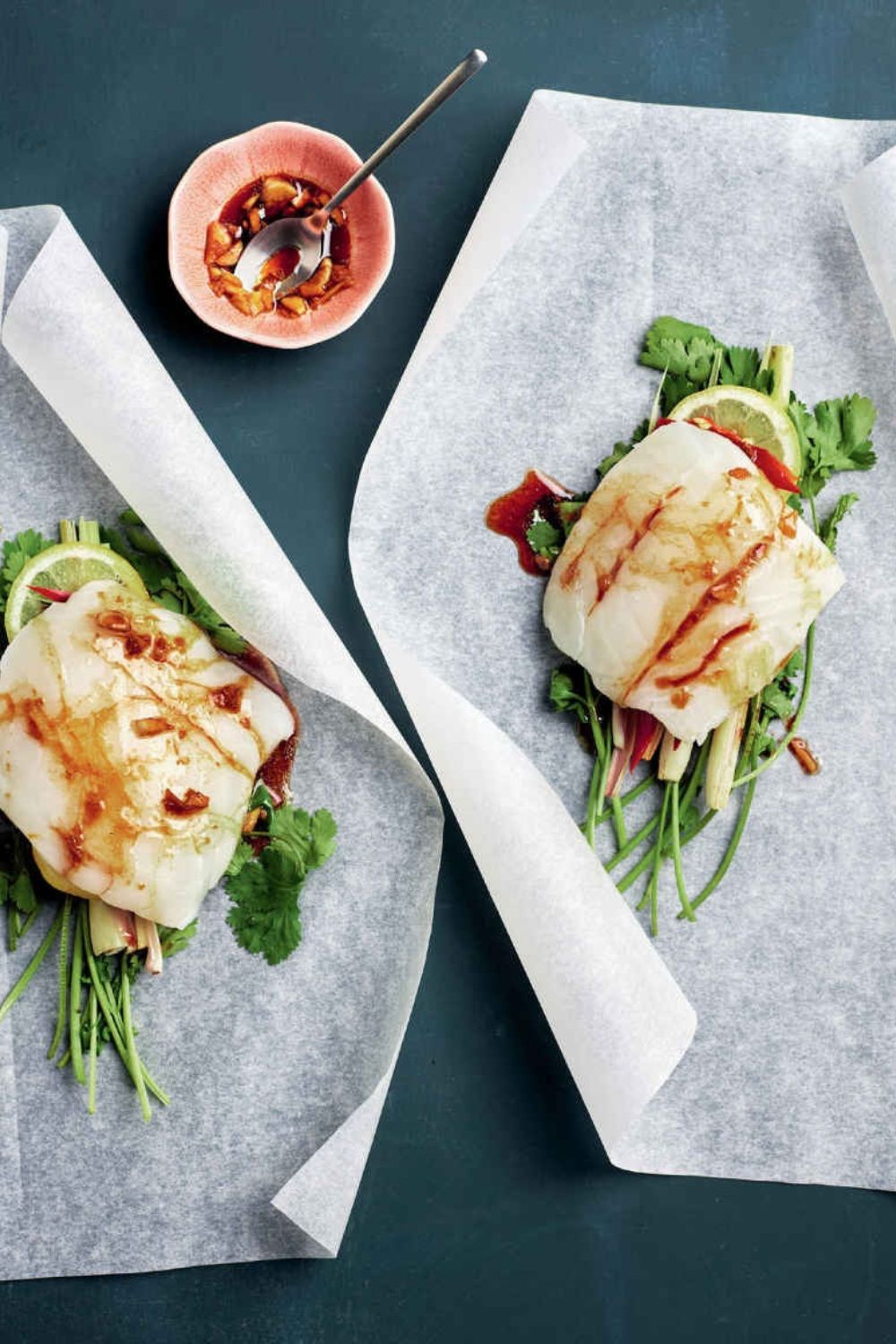 Slow Cooker Thai-Style Fish Parcels