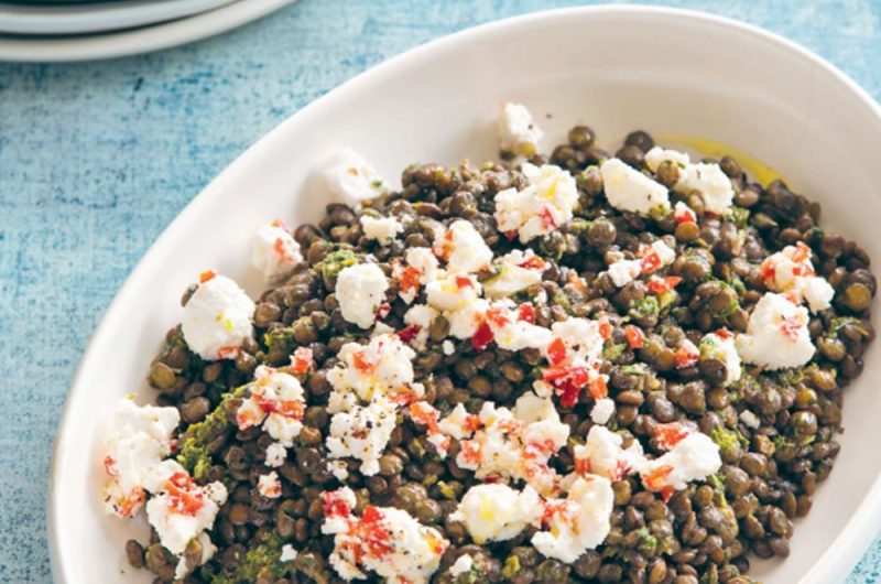 Slow Cooker Warm Lentil Salad