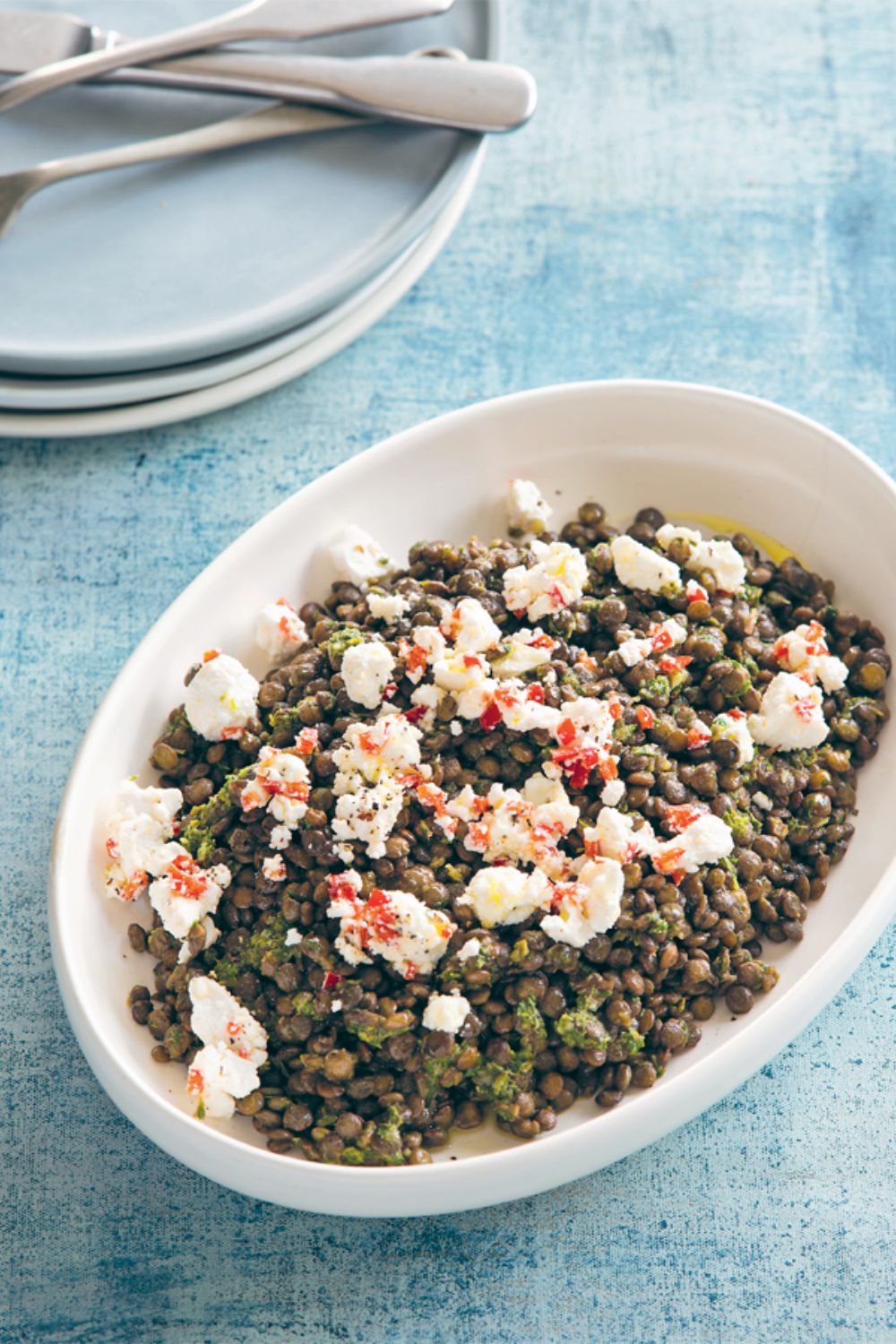 Slow Cooker Warm Lentil Salad