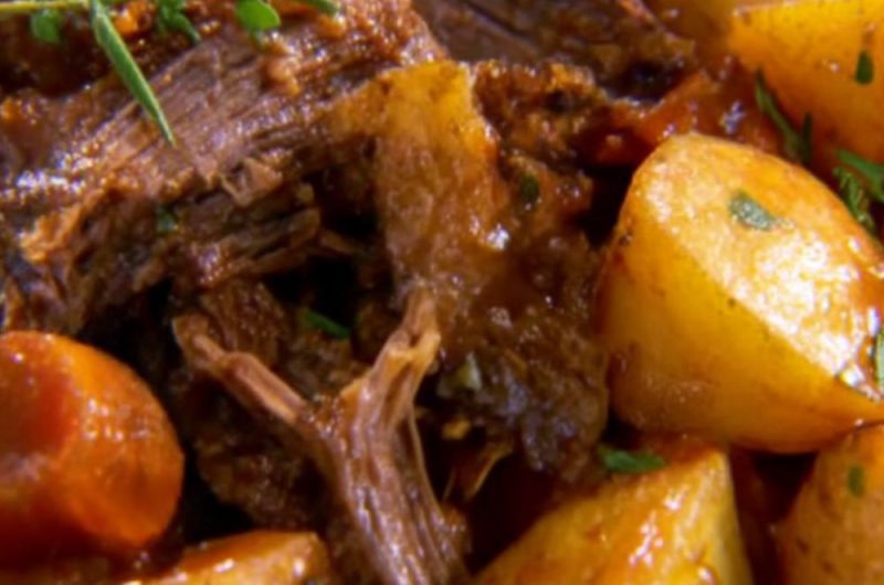 Slow Cooker Beef with Root Vegetables Recipe