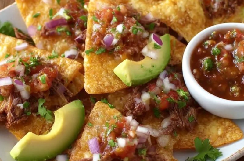Slow Cooker Beef Nachos Recipe
