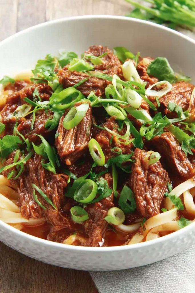 Slow-Cooker Beef Stew With Noodles Recipe