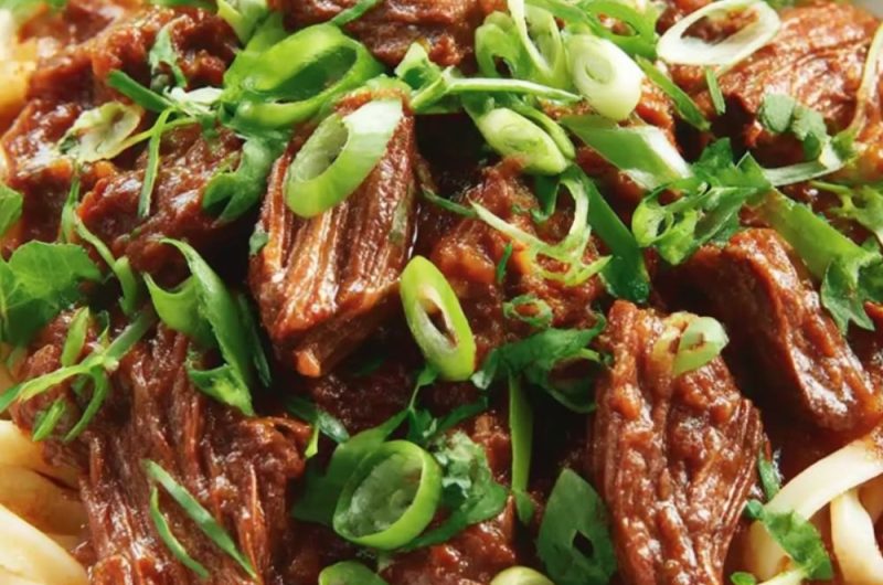 Slow-Cooker Beef Stew With Noodles Recipe