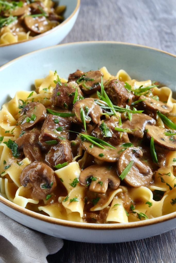Slow Cooker Beef Stroganoff Recipe