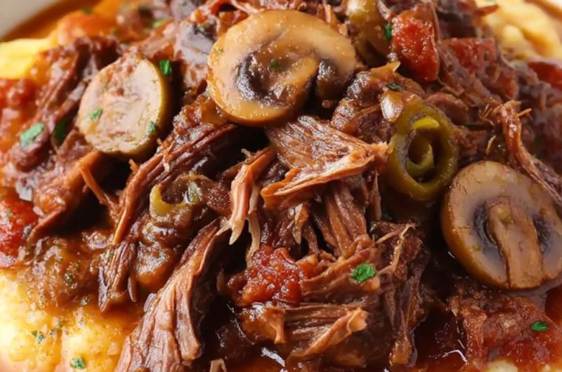 Slow-Cooker Beef And Polenta Recipe