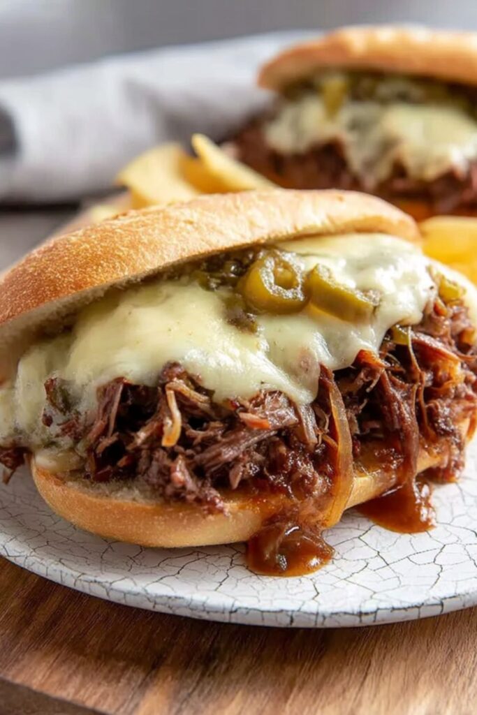 Slow-Cooker Drip Beef Sandwiches