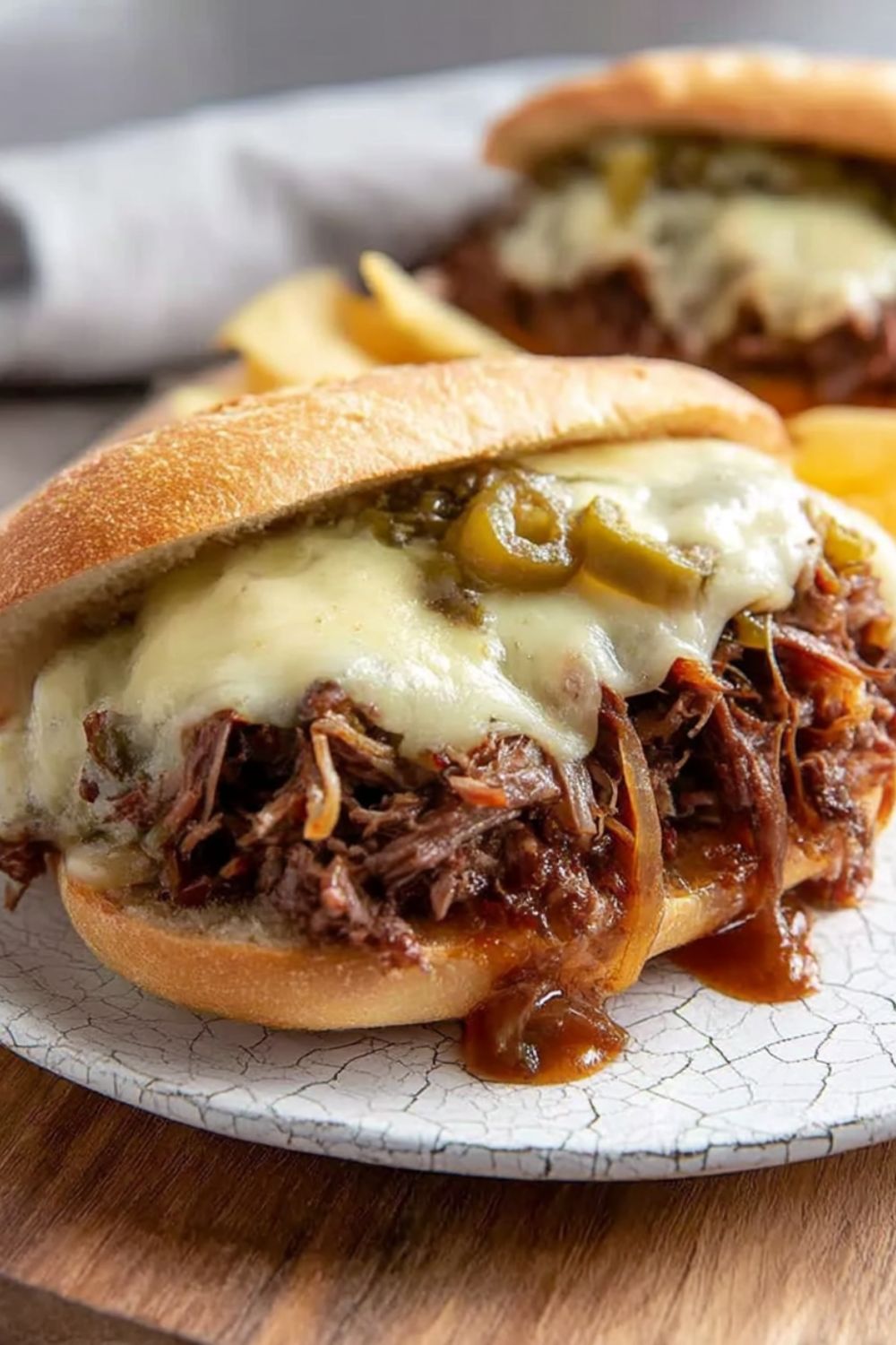 Slow-Cooker Drip Beef Sandwiches